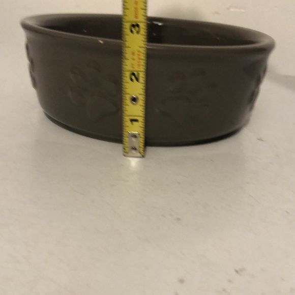 Ceramic Dog Bowl: Olive color - Picture 7 of 8
